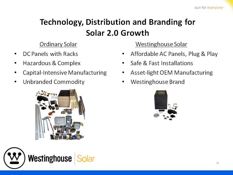 Westinghouse Solar Presentation - Slide 24