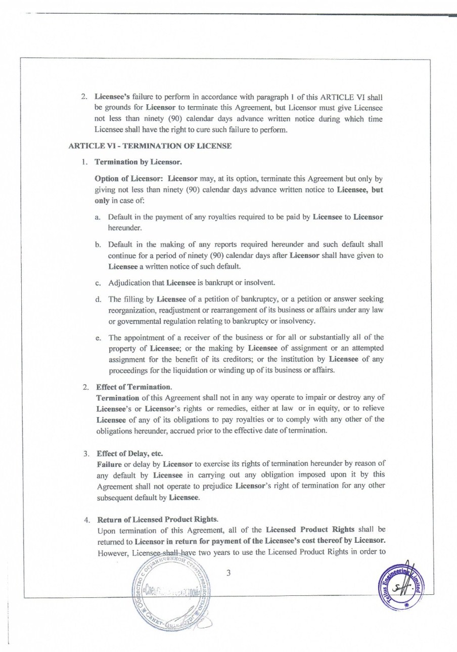 Ex A to Assingment Agreement Page 3