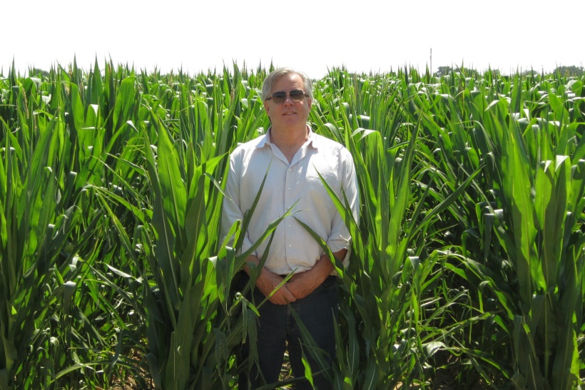 McKowen in corn field