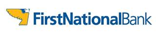 Description: First National Bank logo
