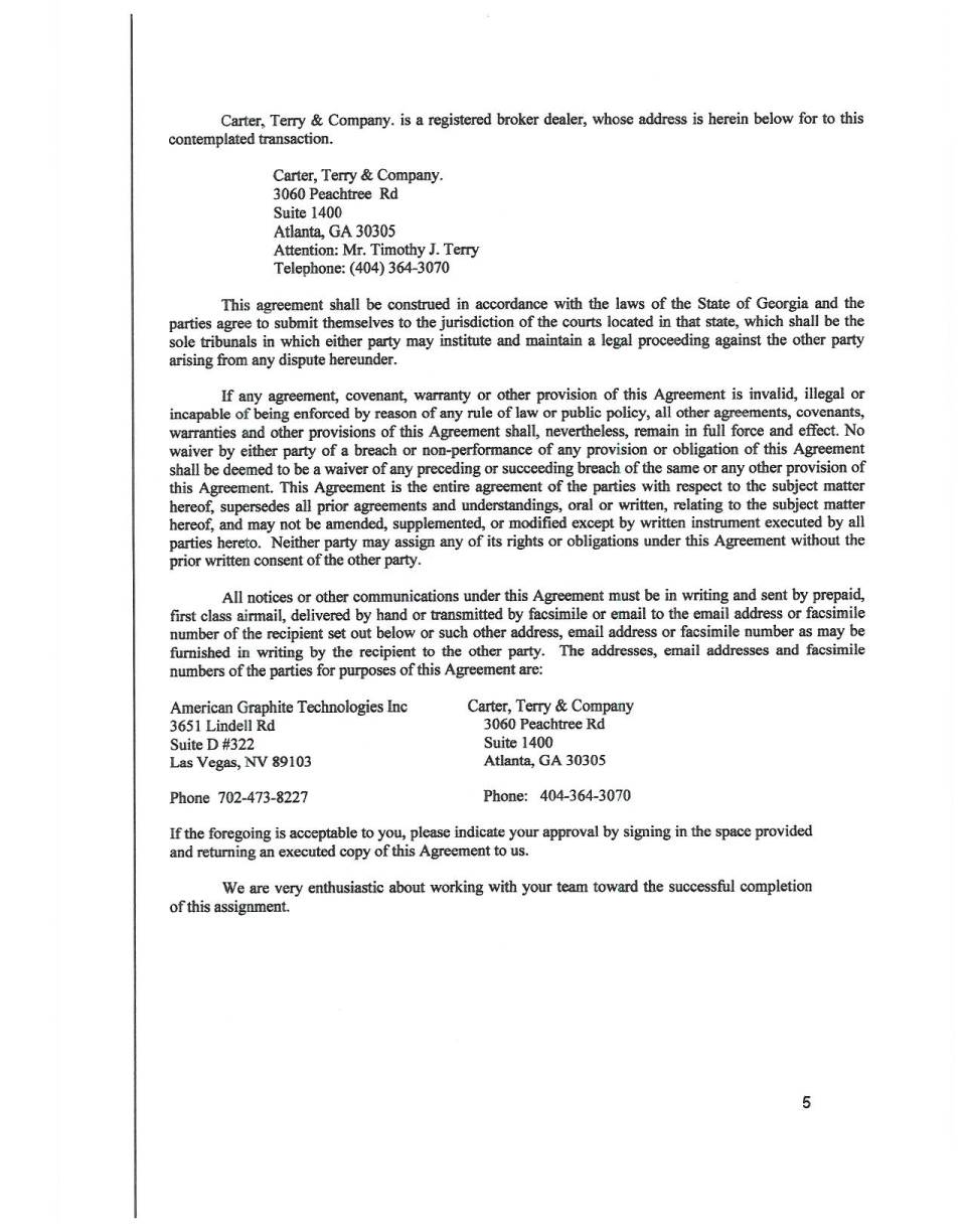 Agency Agreement page 5